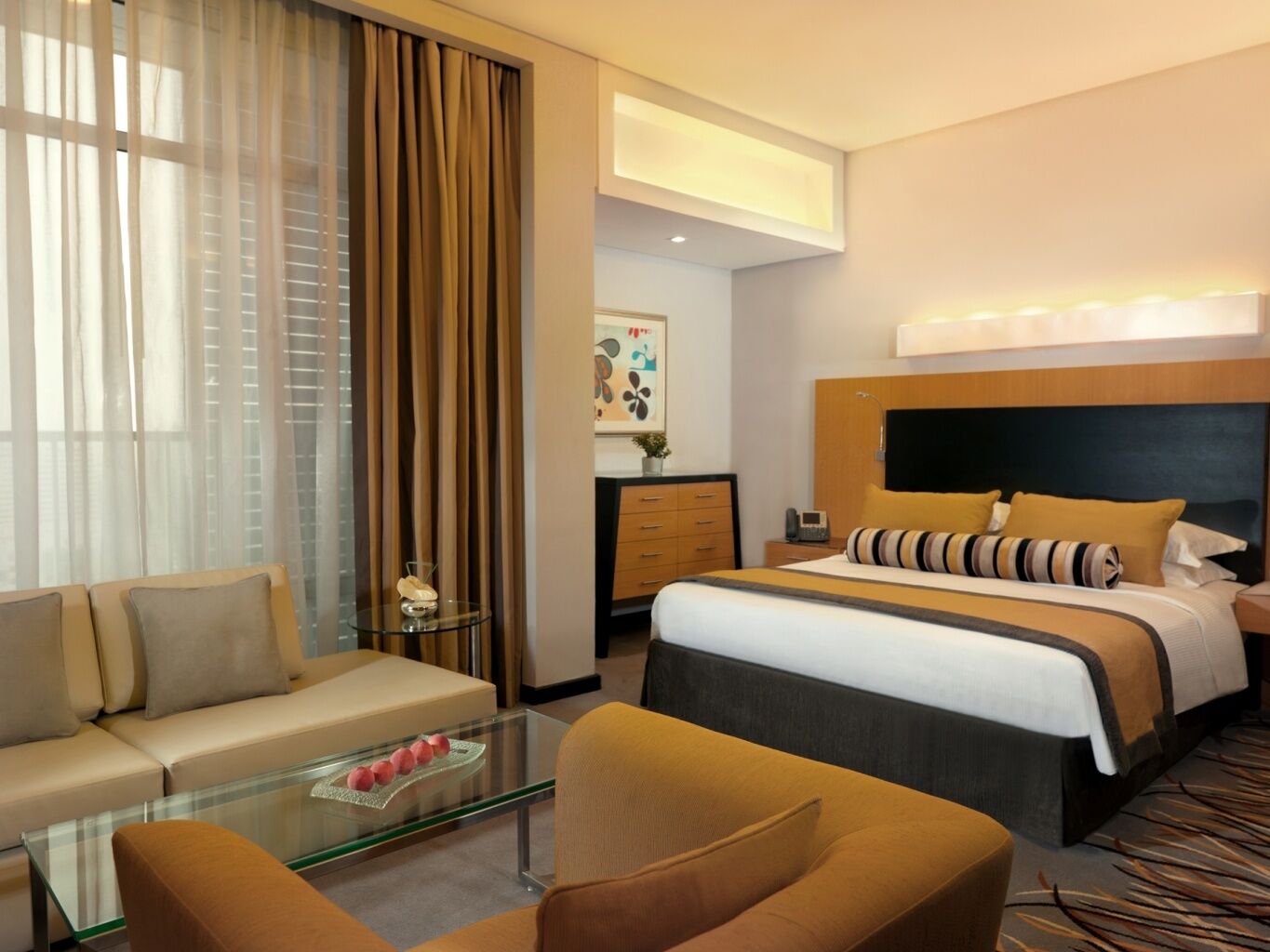 Hala Arjaan By Rotana, Deluxe Hotel Apartments Abu Dhabi Værelse billede